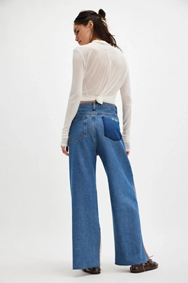 The Tales Denim Patched Sweatpants