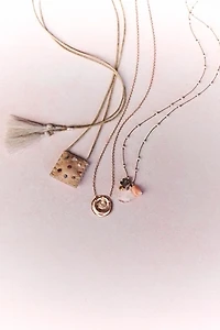 See Real Flowers Charm Necklace