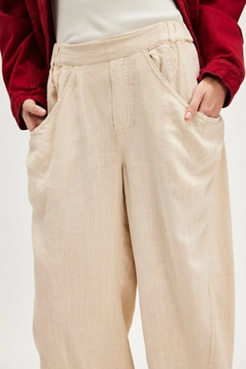 High Road Solid Pull-On Barrel Pants