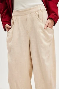 High Road Solid Pull-On Barrel Pants