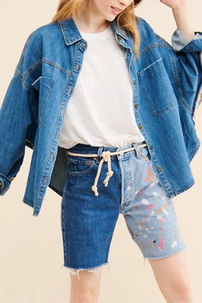 Riley Vintage Unfinished Masterpiece Denim Shorts
