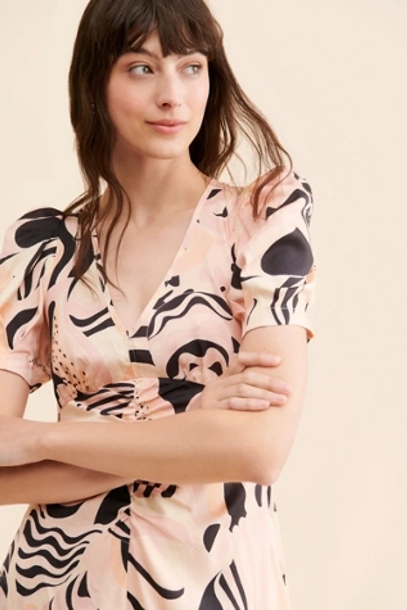 Untitled Motion Anotia Printed Dress