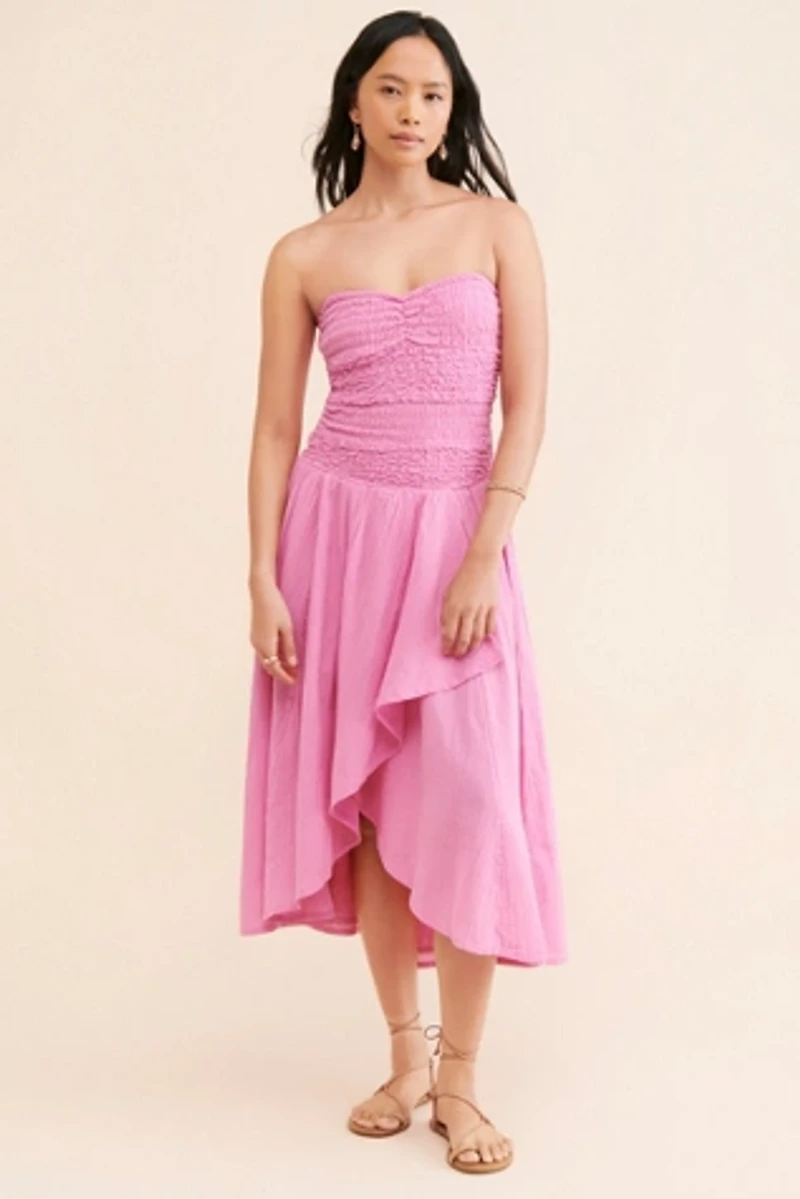 Free People Sparkling Drop-Waist Moment Midi Dress Secondhand
