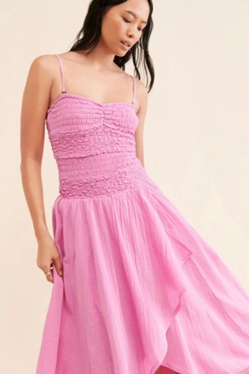 Free People Sparkling Drop-Waist Moment Midi Dress Secondhand