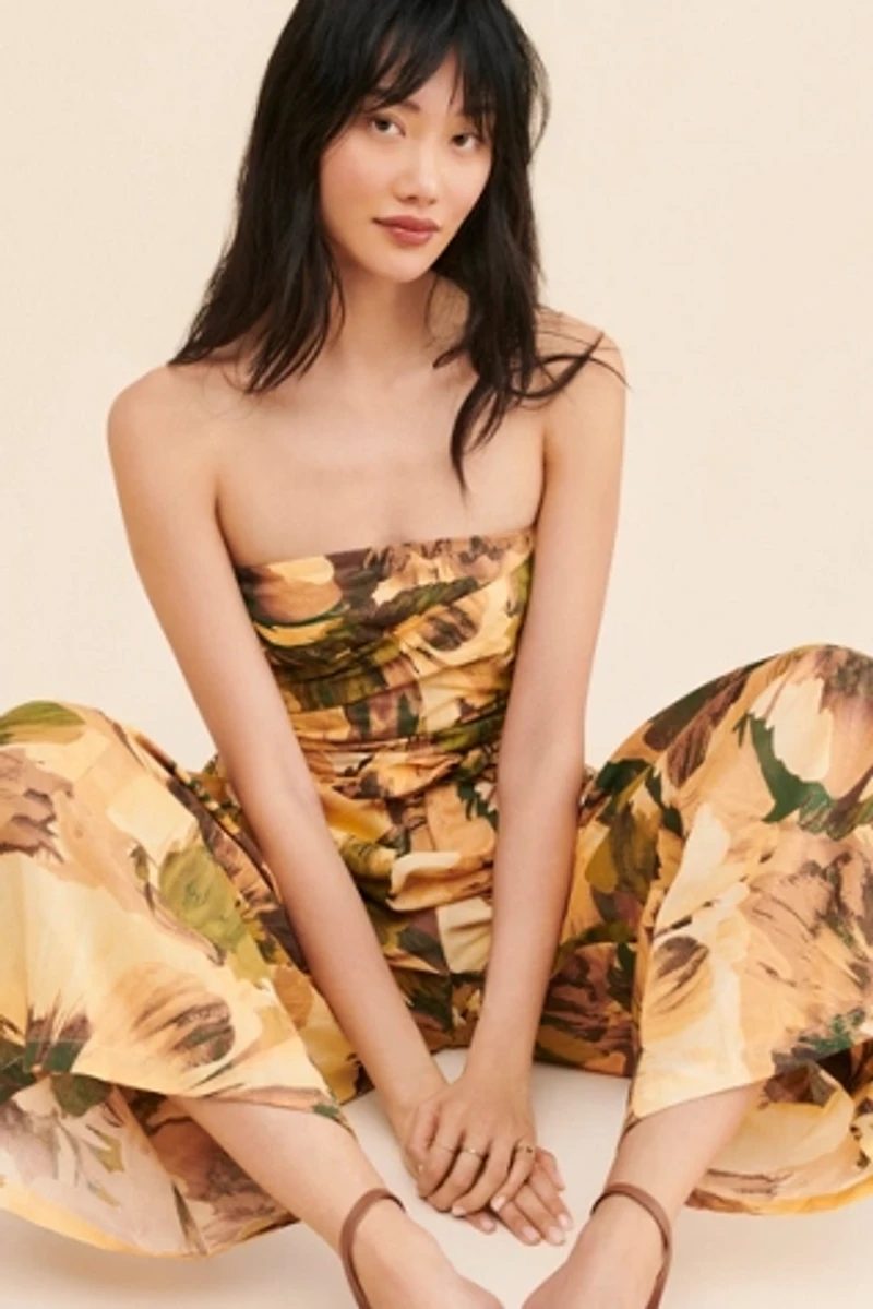 Girl & The Sun Waterfront Strapless Jumpsuit