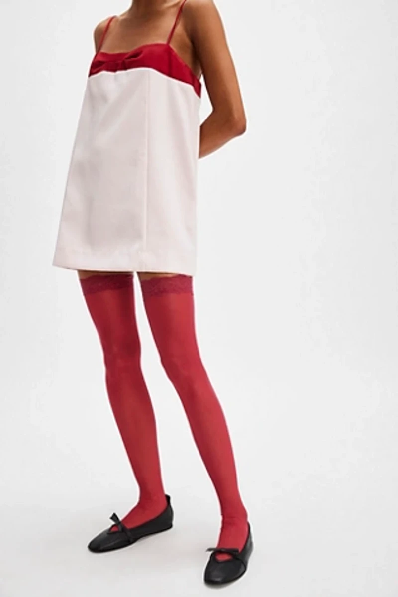 Tulle Lace Over The Knee Socks