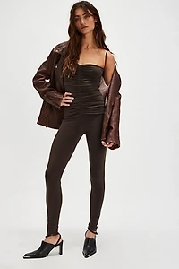 Norma Kamali Shirred Catsuit
