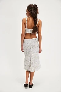 Anna Sui Pansy Ruffle Skirt