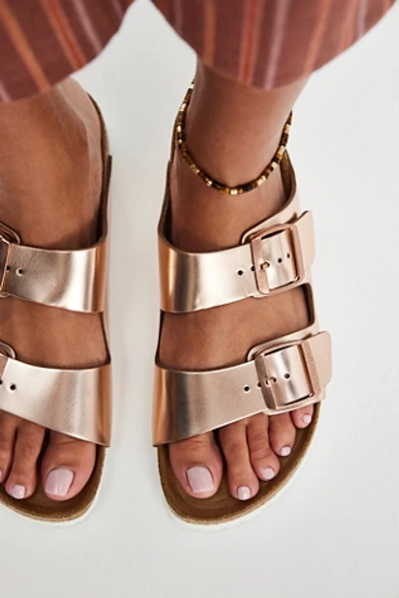 Birkenstock Arizona Soft Footbed Metallic Sandals