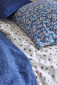 Daisy Gardenia & Calico Queen Bed Set