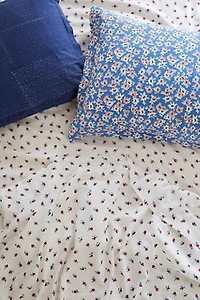 Daisy Gardenia & Calico Queen Bed Set