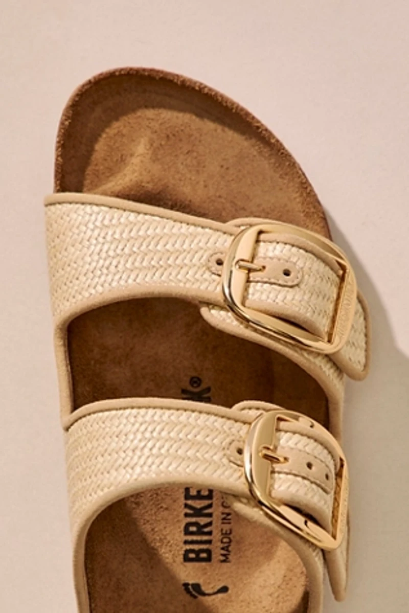 Birkenstock Arizona Raffia Big Buckle Sandals