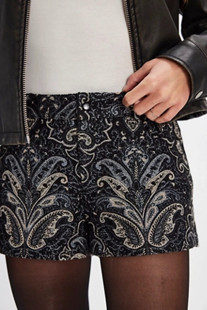 Anna Sui Beardsley Tapestry Shorts