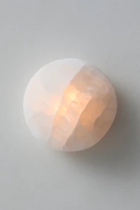 Selenite Pebble Light