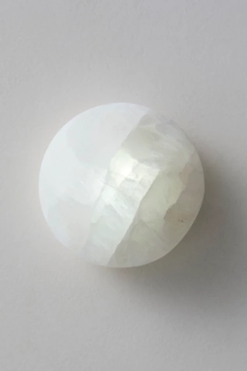 Selenite Pebble Light