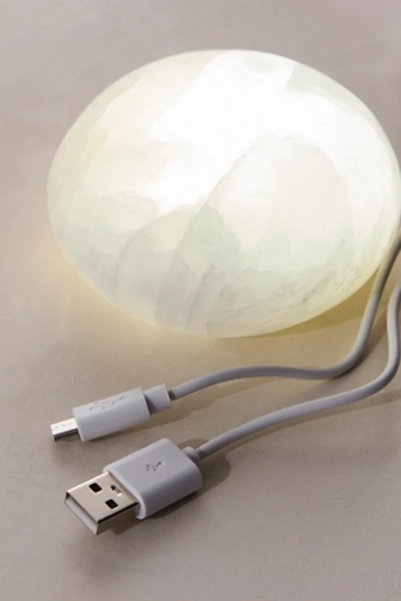 Selenite Pebble Light
