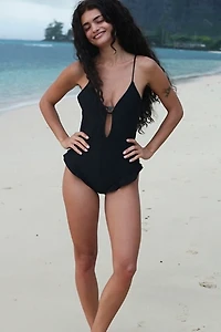It's Now Cool The Peplum One-Piece Swimsuit