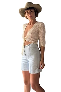 Ralph Lauren Light Denim Shorts Selected by Kikos Kloset