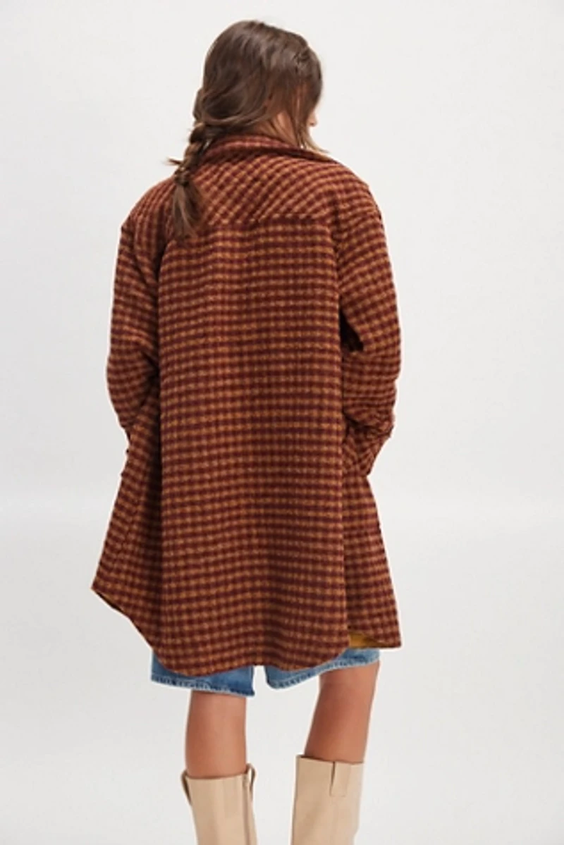 We The Free Get Around Houndstooth Shirt