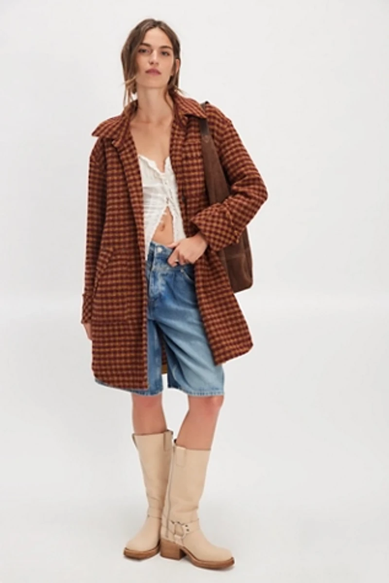 We The Free Get Around Houndstooth Shirt