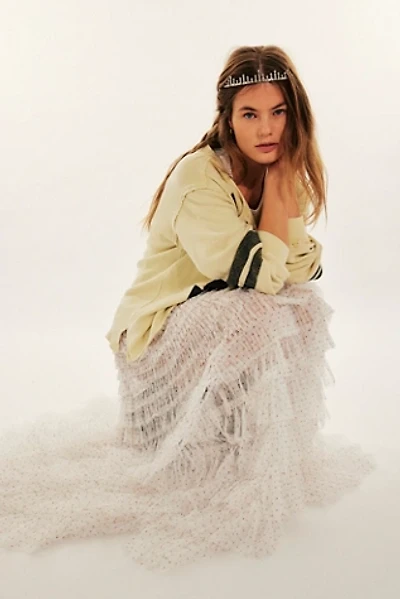 Return Of The Ruffle Maxi Slip Skirt