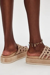 Nadira Suede Flatform Sandals