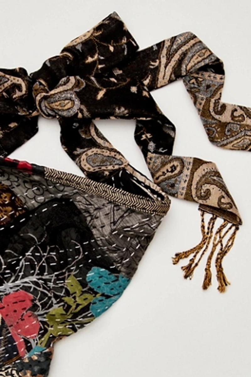 One Of A Kind Kantha Hair Scarf