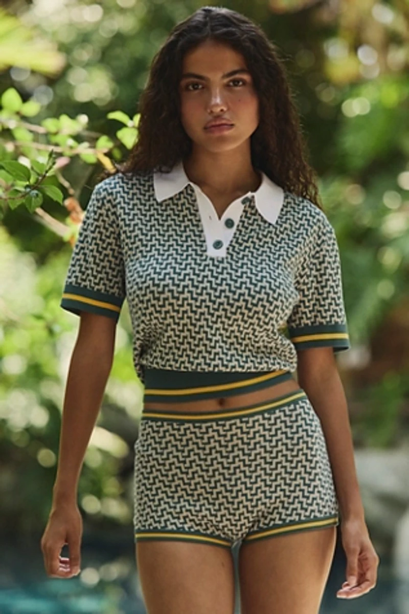 Tropic of C La Plage Cropped Polo