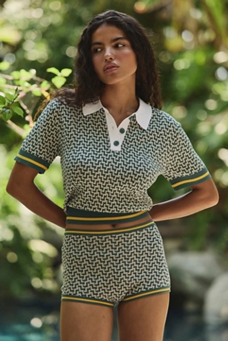 Tropic of C La Plage Cropped Polo