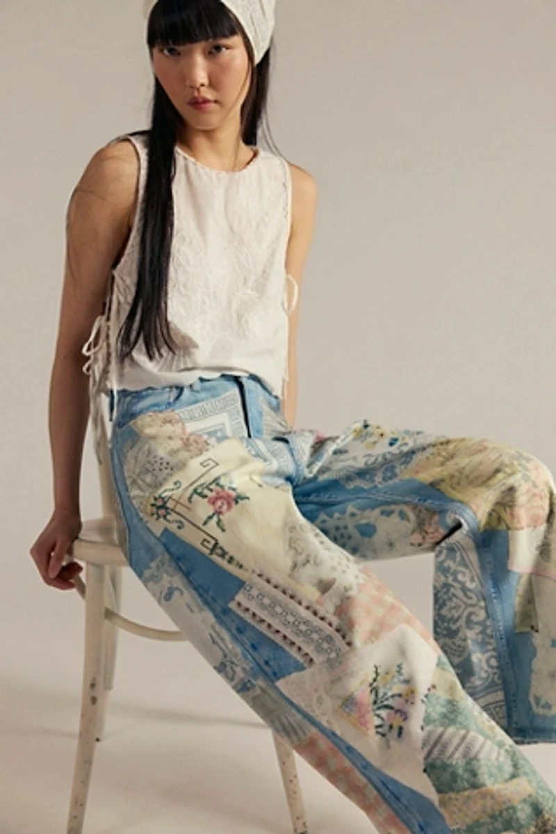 We The Free Illusions Printed Relaxed Jeans