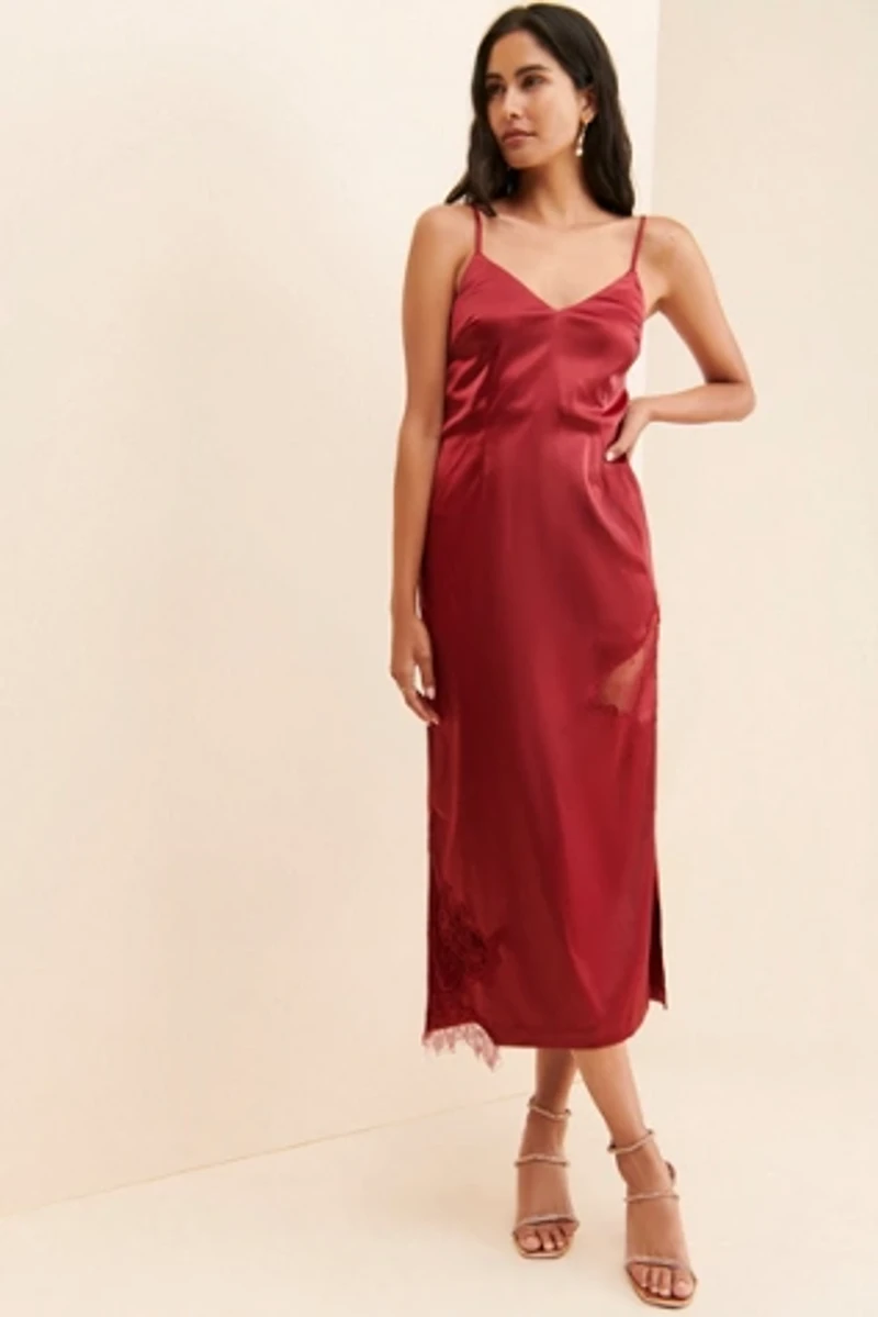 Allina Liu Calla Slip Dress