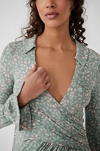 Shayla Wrap Midi Dress