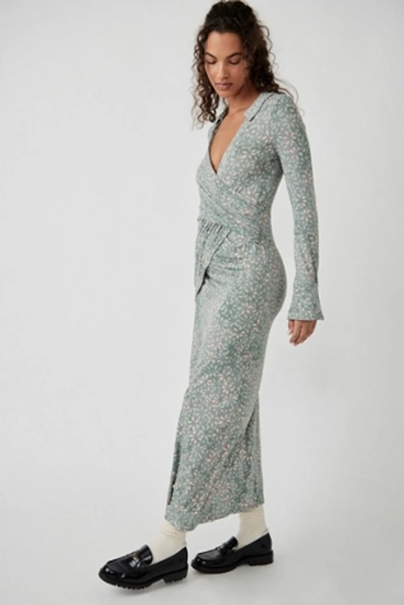 Shayla Wrap Midi Dress