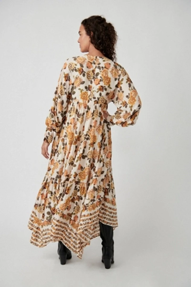 Rows Of Roses Maxi Dress