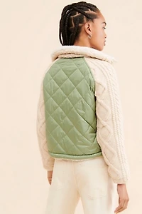 [BLANKNYC] Going Public Sweater Mix Jacket