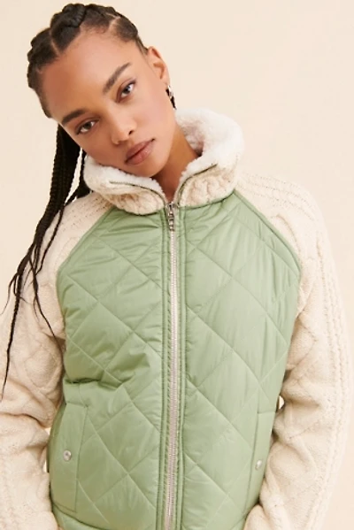 [BLANKNYC] Going Public Sweater Mix Jacket