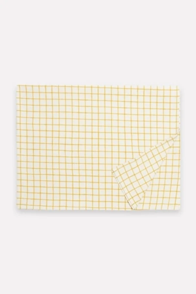 Anchal Grid Block Print Tablecloth