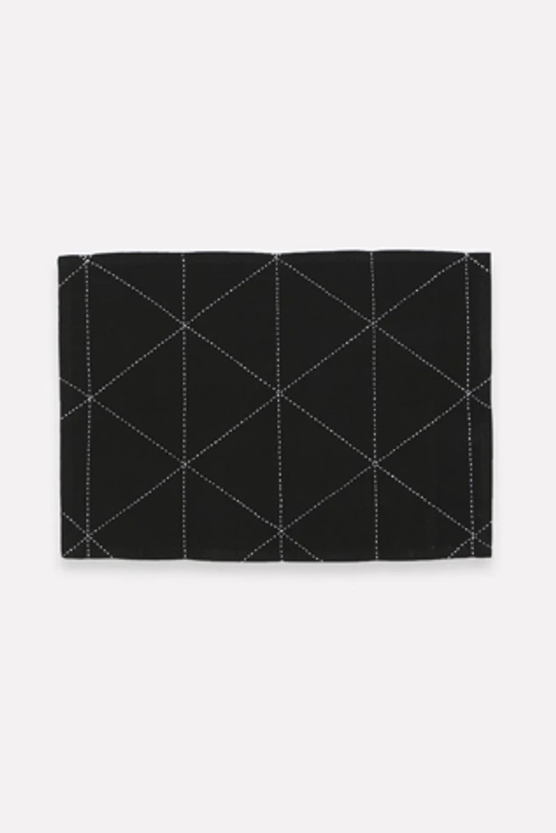 Anchal Graph Embroidered Placemats - Set of 2
