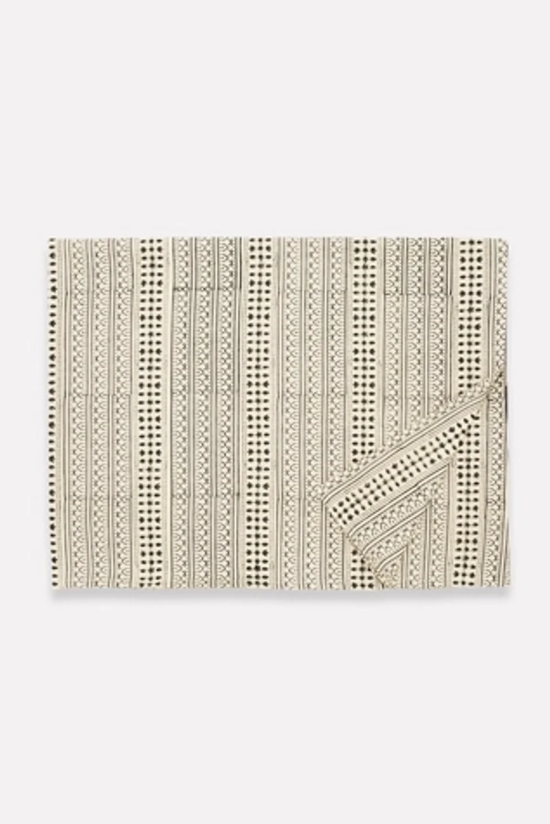 Anchal Graphic Block Print Tablecloth