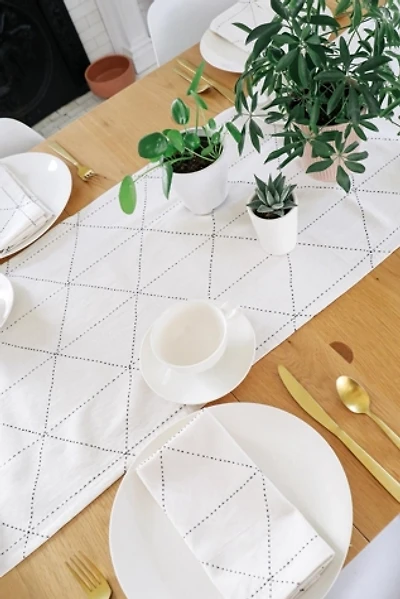 Anchal Graph Embroidered Table Runner
