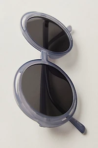 Wavy Baby Round Oversized Sunglasses