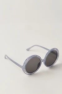 Wavy Baby Round Oversized Sunglasses
