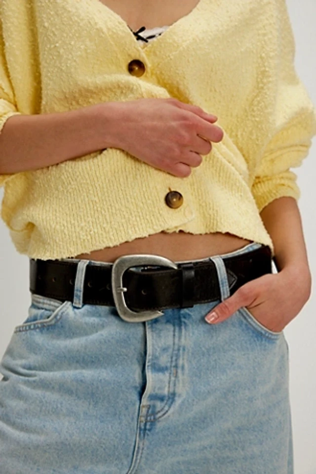Free People NEW Yellow Leather Belt FREE PEOPLE FP Collection - Rori Leather Belt | endource main image 2