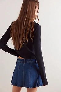 We The Free Stephie Denim Skort