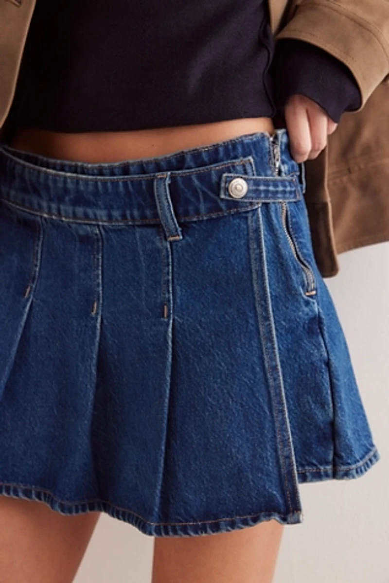 We The Free Stephie Denim Skort