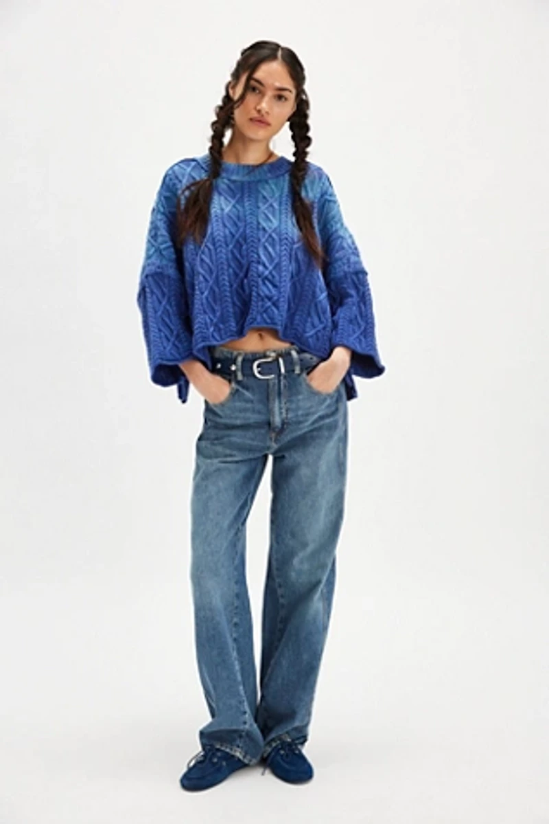 Washed Ashore Cable Knit Sweater
