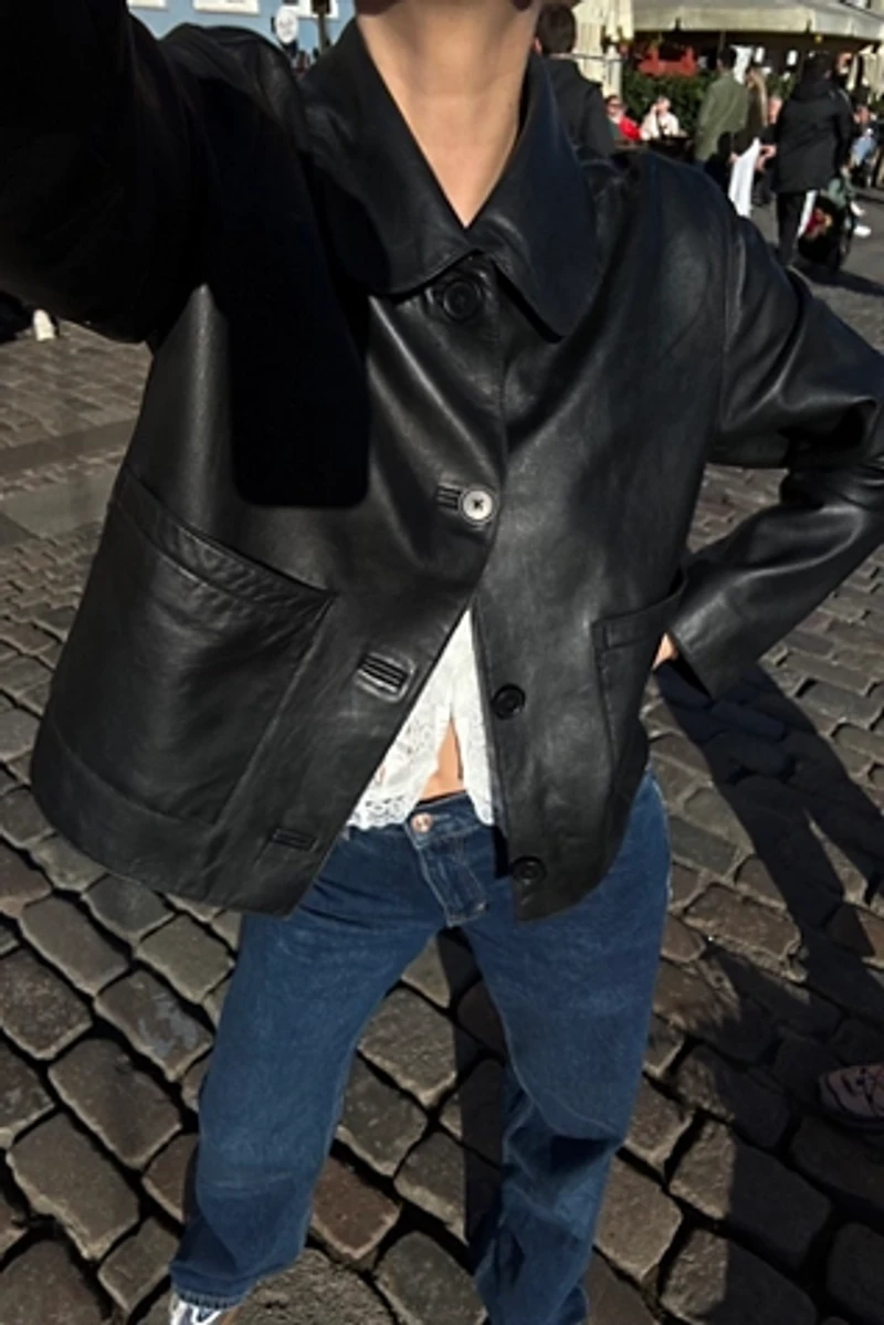 We The Free Cassie Leather Jacket