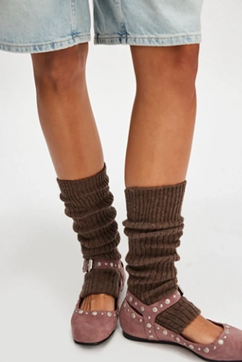 Ribbed Stirrup Legwarmers