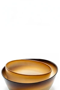 Esque Studio Aerie Glass Nesting Bowls, set of 3 Sahara