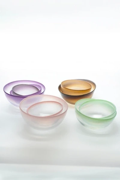 Esque Studio Aerie Glass Nesting Bowls, set of 3 Sahara